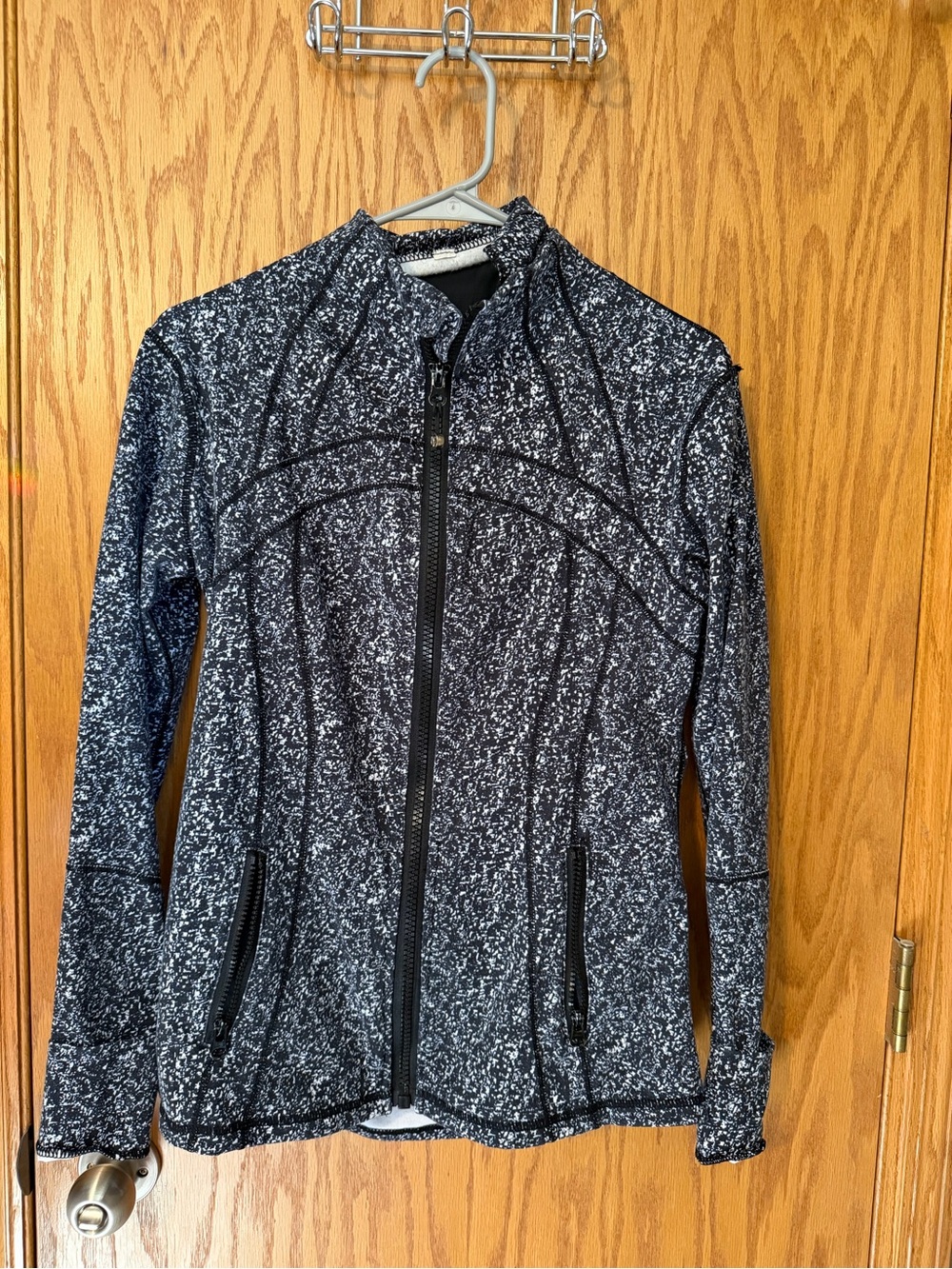 lululemon athletica Black & White Speckled Full-Zip Jacket